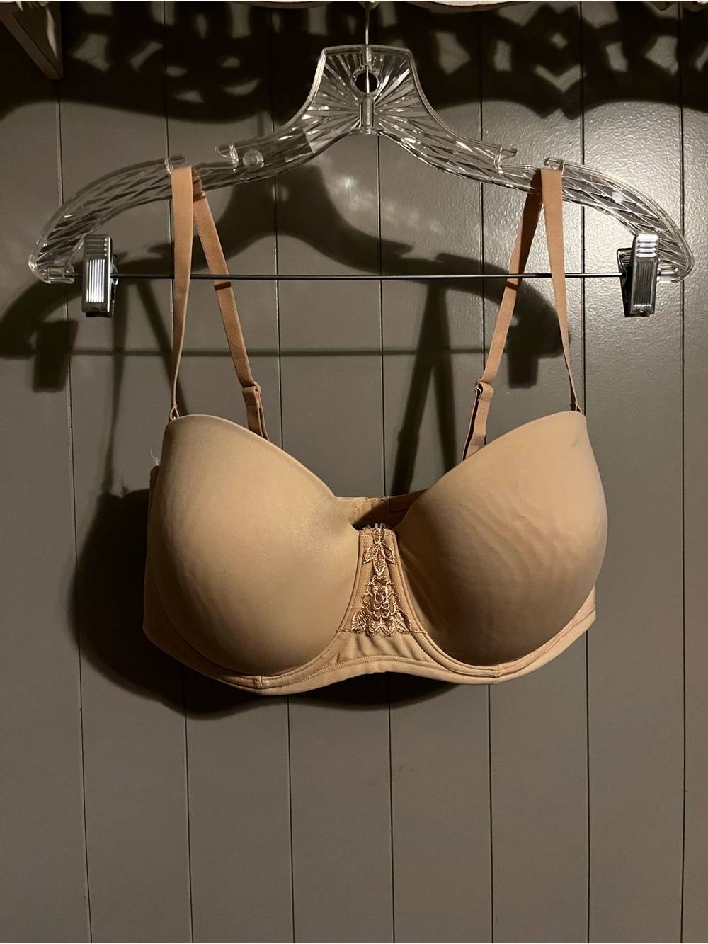 Vanity Fair Beauty Back full-figure beige bra